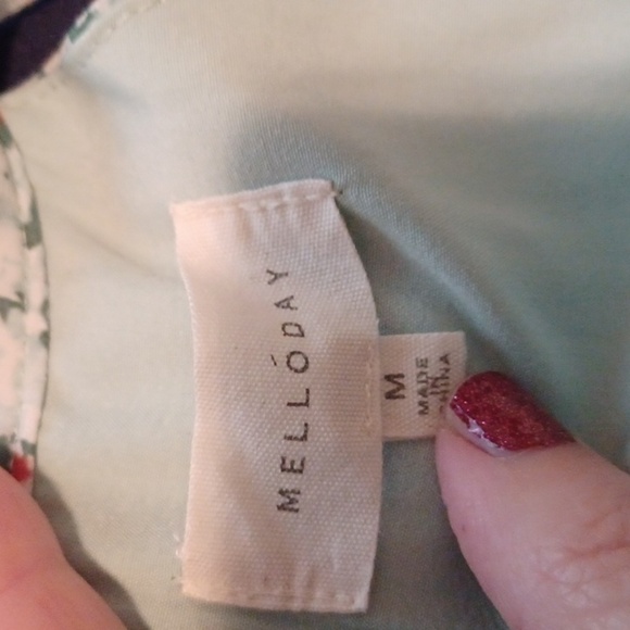 <> Floral Summer Green  Dress - Picture 6 of 8